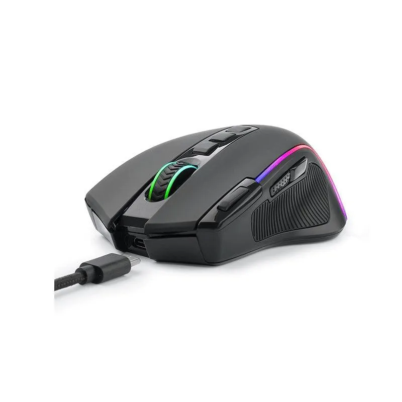 E-Yooso X-11 RGB Ergonomic Wireless Gaming Mouse (Black)