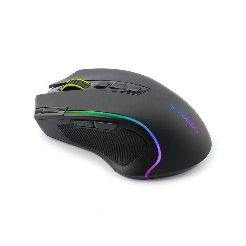 E-Yooso X-11 RGB Ergonomic Wireless Gaming Mouse (Black)