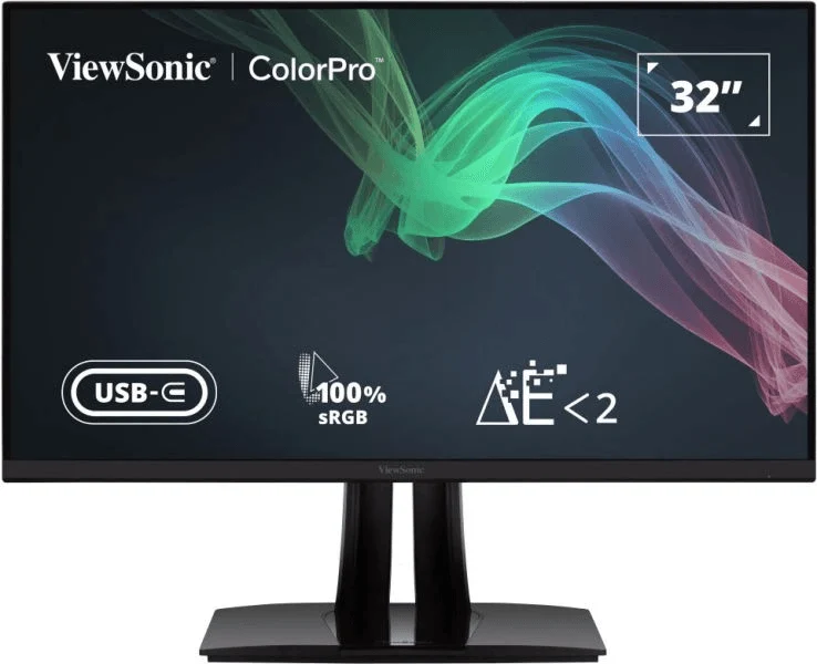 VIEWSONIC VP3256-4K Colorpro 32" 4K UHD Pantone Validated 100% SRGB & Factory Pre-Calibrated Monitor WITH 60W USB-C