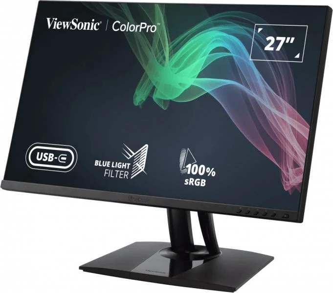 VIEWSONIC VP2756-2K 27" 2K QHD Pantone Validated 100% SRGB & Factory Pre-Calibrated Monitor With 60W USB-C