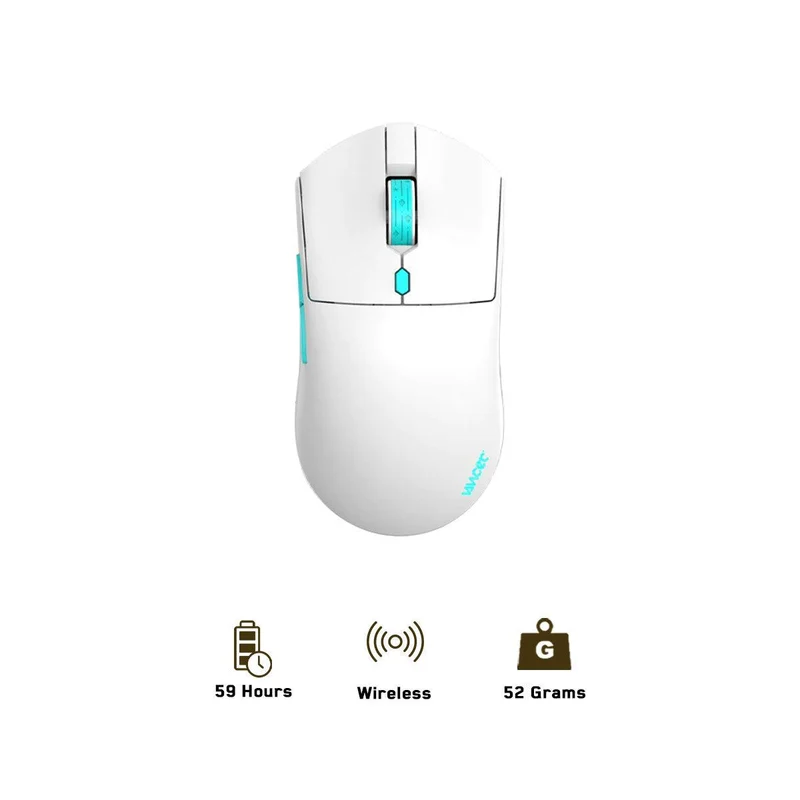 Vancer Gemini Castor Wireless Gaming Mouse (White)