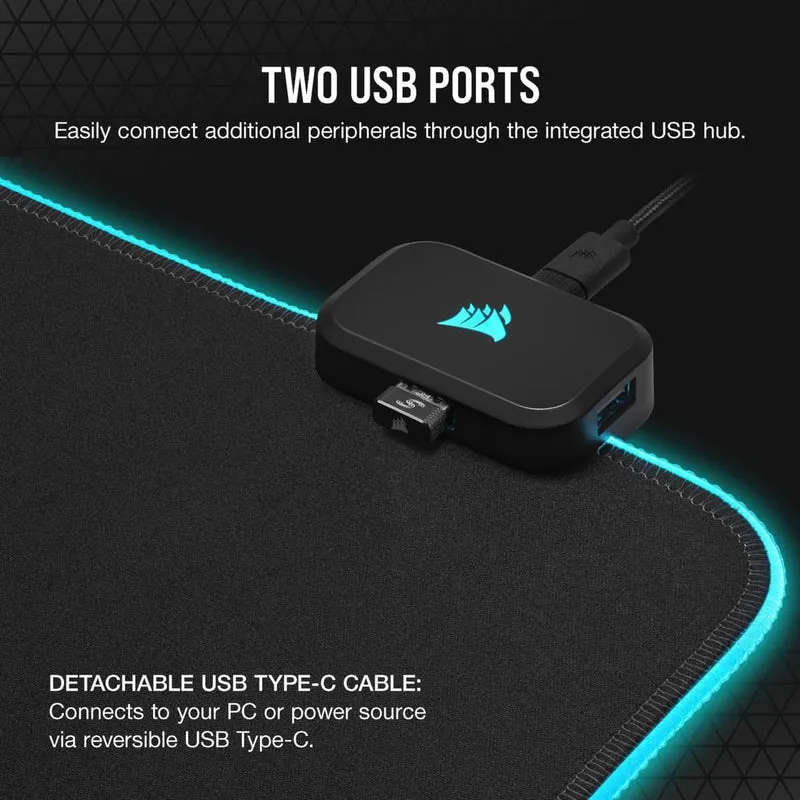 Corsair MM700 RGB Extended 3XL Cloth Gaming Mouse Pad/Desk Mat