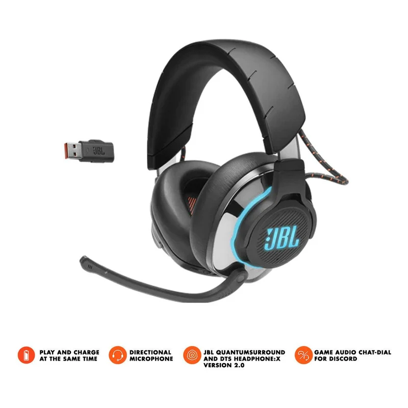 JBL Quantum 810 Wireless Over-Ear Gaming Headset With Active NC & Bluetooth (Black)