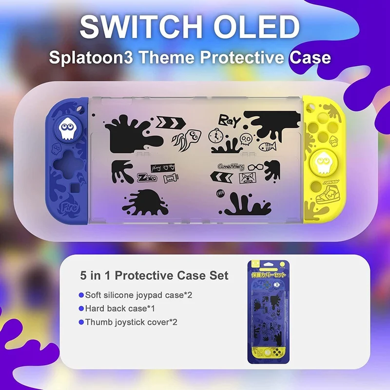 NSW IINE Protective Case For N-Switch OLED (Splatoon 3) (L710)