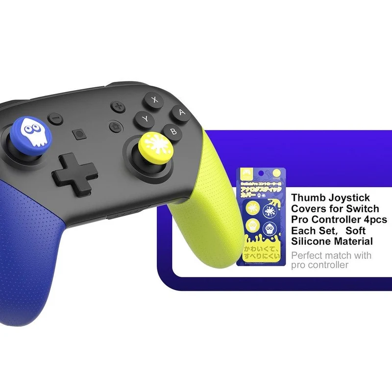 NSW IINE Analog Caps For Pro Controller (Splatoon 3) (L706)