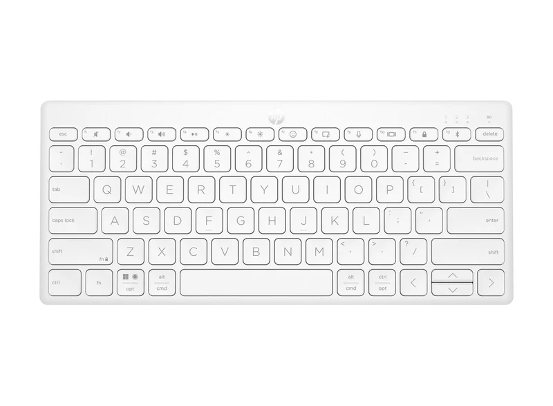 HP 350 Compact Multi-Device Bluetooth Keyboard (White) (692T0AA)