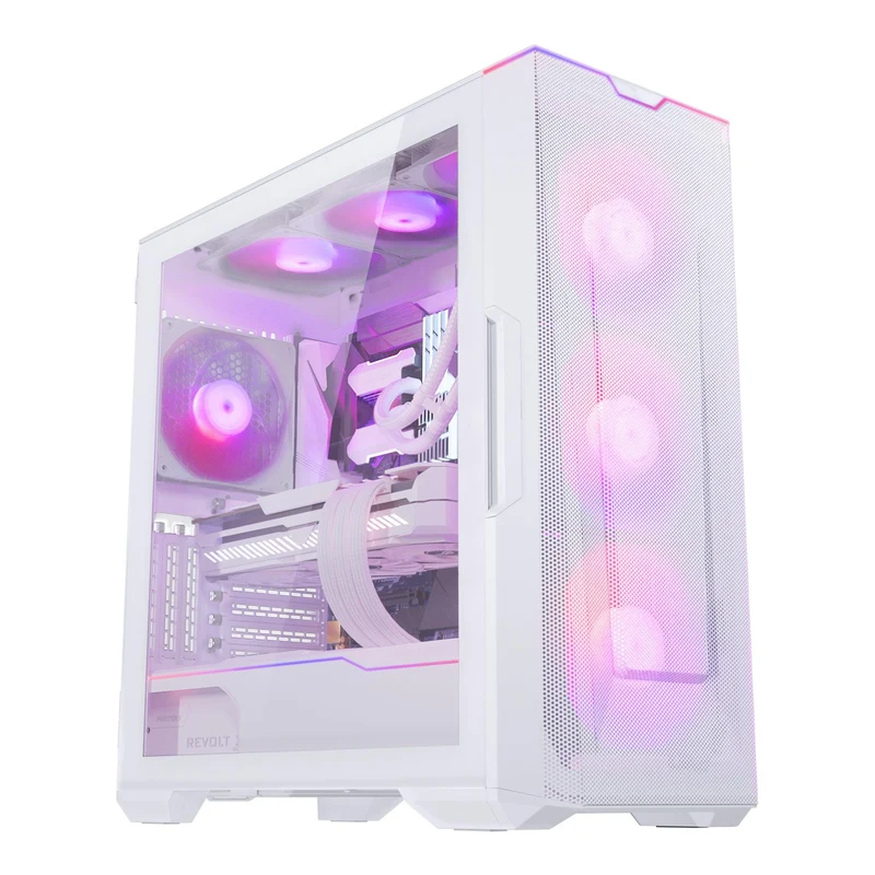 Phanteks Eclipse G500A DRGB Tempered Glass Mid-Tower Case (Matte White) (PH-EC500GA-DMW01A)