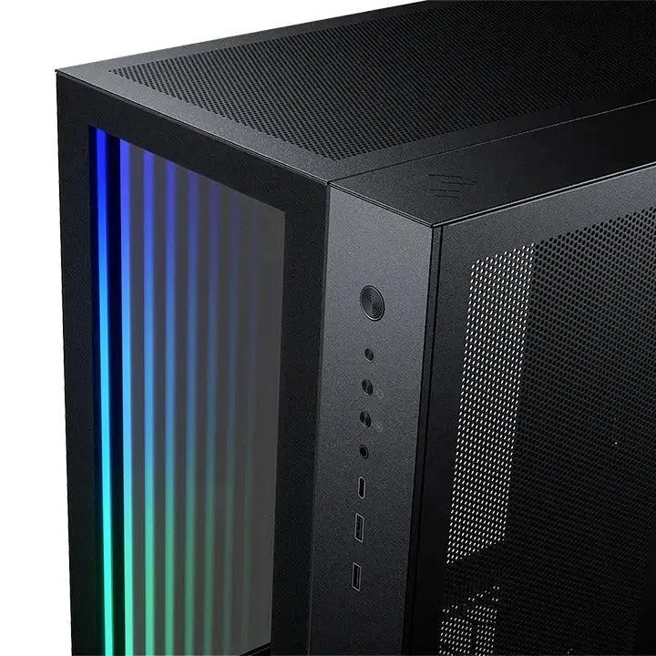 Phanteks Magniumgear Neo Qube 2 DRGB Tempered Glass Mid-Tower Case (Infinity Mirror Black) (MG-NE620QI-DBK02)