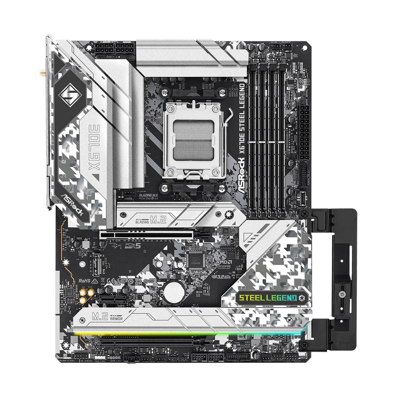 Asrock X670E Steel Legend Motherboard (Support AMD AM5 Ryzen 7000 Series Processors)