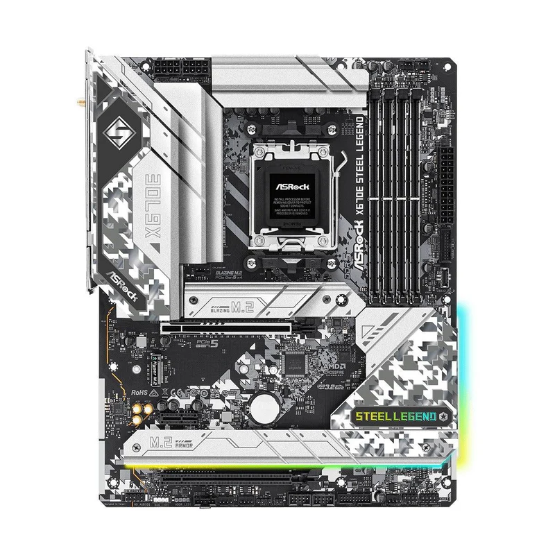 Asrock X670E Steel Legend Motherboard (Support AMD AM5 Ryzen 7000 Series Processors)