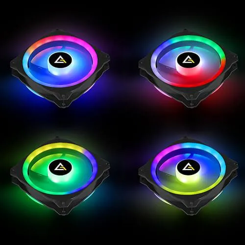 Antec Prizm X 120 ARGB 3+C 120MM PWM Fan Dual Ring With Controller (3-In-1 Pack)