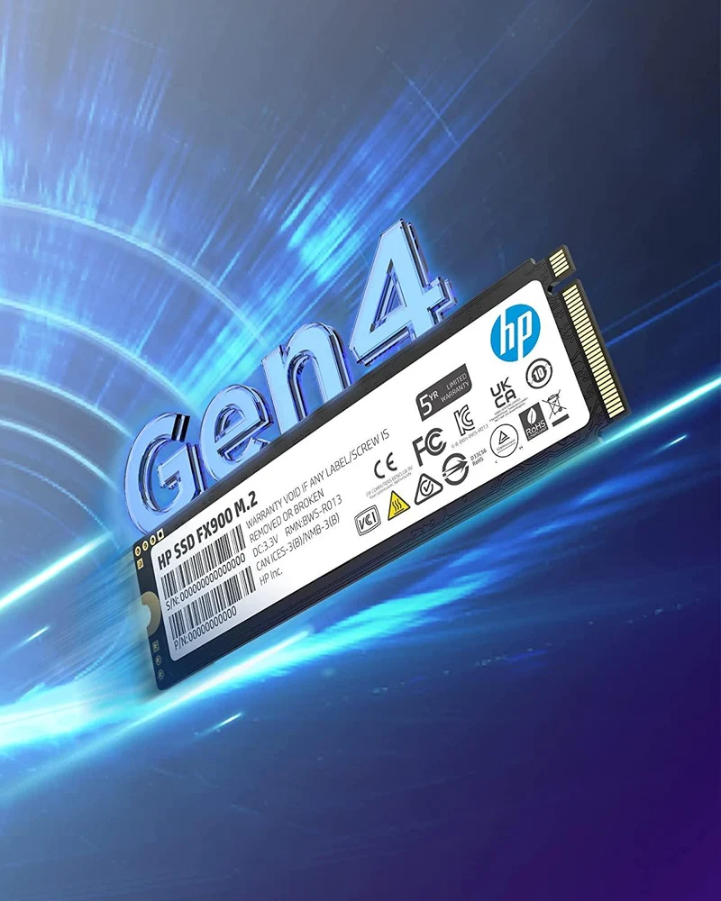 HP FX900 M.2 1TB PCIE GEN4 X4 NVME 3D TLC NAND Internal SSD (57S53AA#UUF)