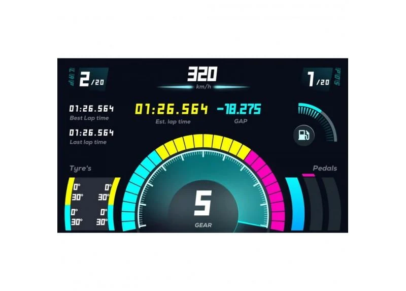 Moza Racing CM Racing Dash For R9 (RS16)