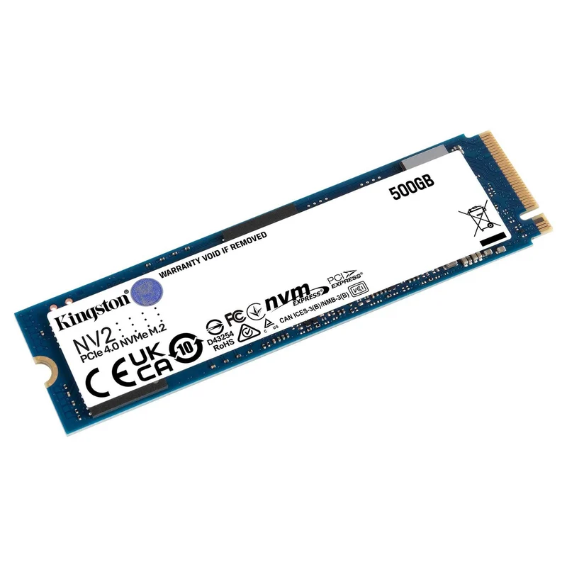 Kingston NV2 PCIE 4.0 NVME M.2 500GB SSD (SNV2S/500G)