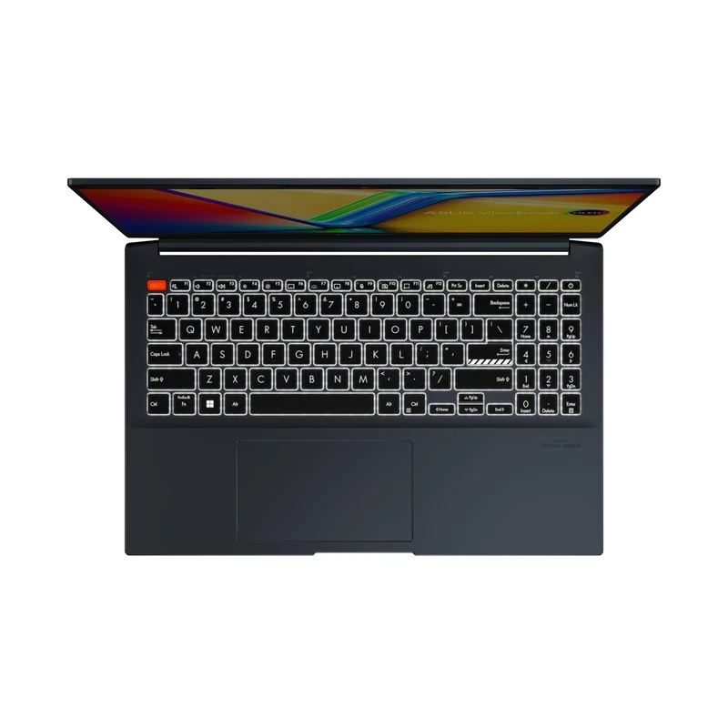 Asus Vivobook Pro 15 OLED K6502HC-MA073WS Laptop (Quiet Blue) | 15.6" 2.8K (2880 x 1620) | i9-11900H | 16GB RAM | 512GB SSD | RTX 3050 | Windows 11 Home | MS Office Home & Student 2021 | Asus BP1504 Casual Backpack