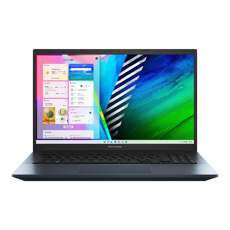 Asus Vivobook 15 OLED M3500QC-KJ498WS Laptop (Quiet Blue) | 15.6” FHD (1920 x 1080) | Ryzen™ 5 5600H | 512 GB SSD | RTX 3050 | Windows 11 Home | MS Office Home & Student 2021 | Asus BP1504 Casual Backpack