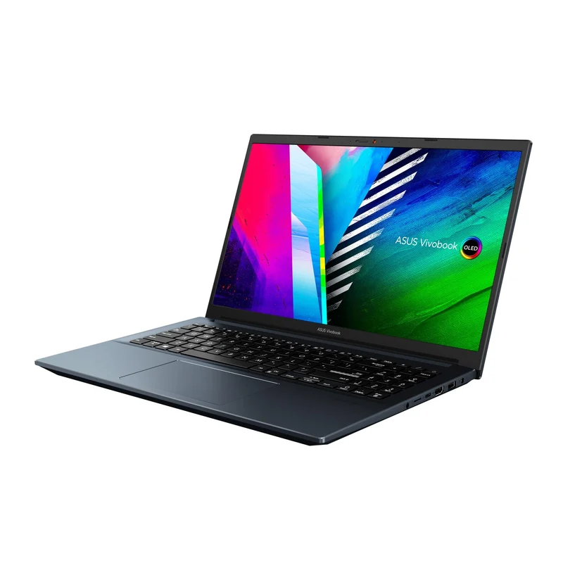 Asus Vivobook 15 OLED M3500QC-KJ498WS Laptop (Quiet Blue) | 15.6” FHD (1920 x 1080) | Ryzen™ 5 5600H | 512 GB SSD | RTX 3050 | Windows 11 Home | MS Office Home & Student 2021 | Asus BP1504 Casual Backpack