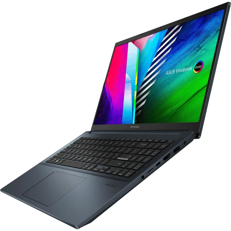Asus Vivobook 15 OLED M3500QC-KJ498WS Laptop (Quiet Blue) | 15.6” FHD (1920 x 1080) | Ryzen™ 5 5600H | 512 GB SSD | RTX 3050 | Windows 11 Home | MS Office Home & Student 2021 | Asus BP1504 Casual Backpack