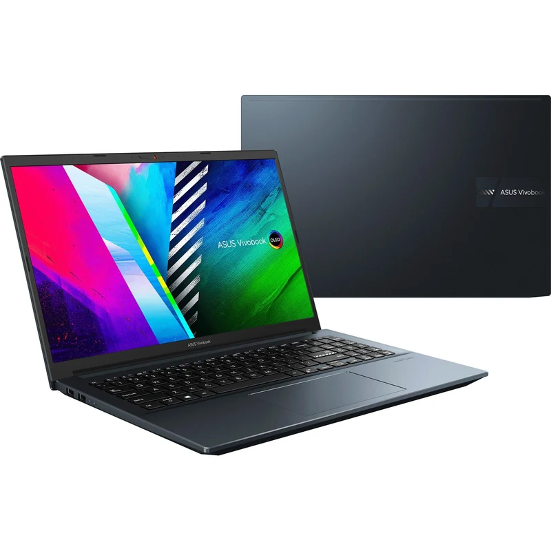 Asus Vivobook 15 OLED M3500QC-KJ498WS Laptop (Quiet Blue) | 15.6” FHD (1920 x 1080) | Ryzen™ 5 5600H | 512 GB SSD | RTX 3050 | Windows 11 Home | MS Office Home & Student 2021 | Asus BP1504 Casual Backpack