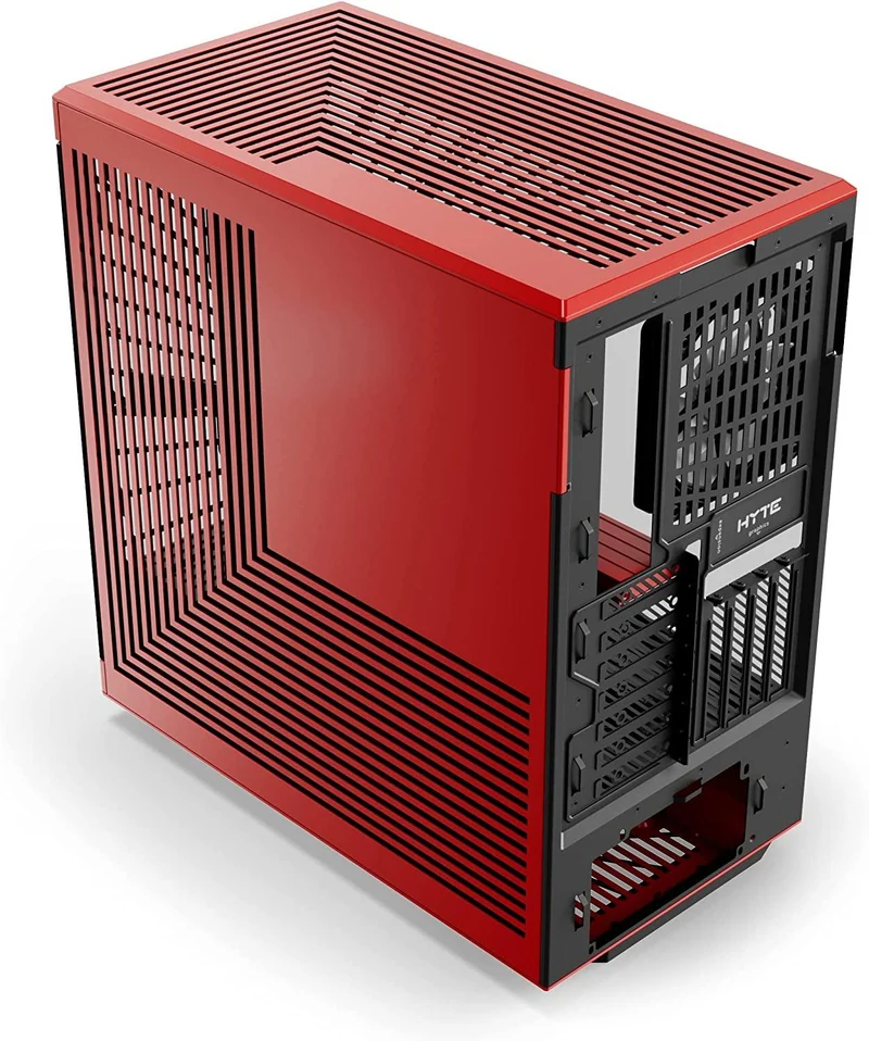 Hyte Y40 Mid-Tower ATX S-Tier Aesthetic Case (Black/Red) (CS-HYTE-Y40-BR)