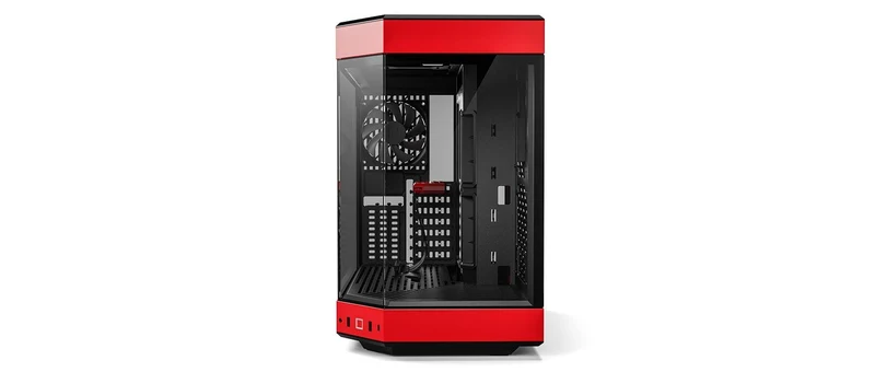Hyte Y60 Dual Chamber Mid-Tower ATX Modern Aesthetic Case (Black/Red)