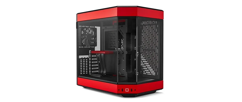 Hyte Y60 Dual Chamber Mid-Tower ATX Modern Aesthetic Case (Black/Red)