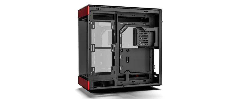 Hyte Y60 Dual Chamber Mid-Tower ATX Modern Aesthetic Case (Black/Red)
