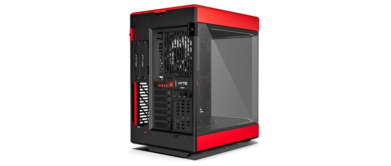 Hyte Y60 Dual Chamber Mid-Tower ATX Modern Aesthetic Case (Black/Red)