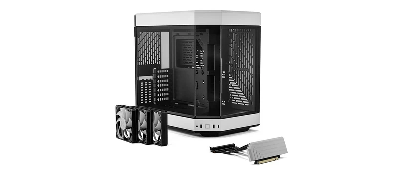 Hyte Y60 Dual Chamber Mid-Tower ATX Modern Aesthetic Case (Black/White)