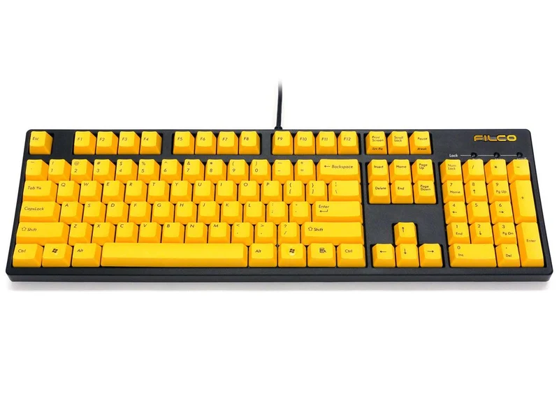 Filco Majestouch 2 Yellow Keycap Fullsize Keyboard (Red Switch)