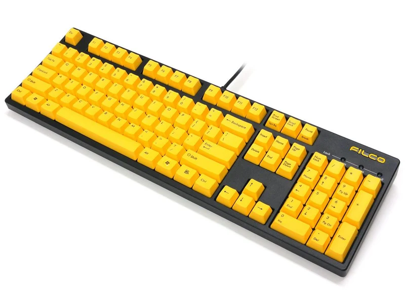 Filco Majestouch 2 Yellow Keycap Fullsize Keyboard (Red Switch)