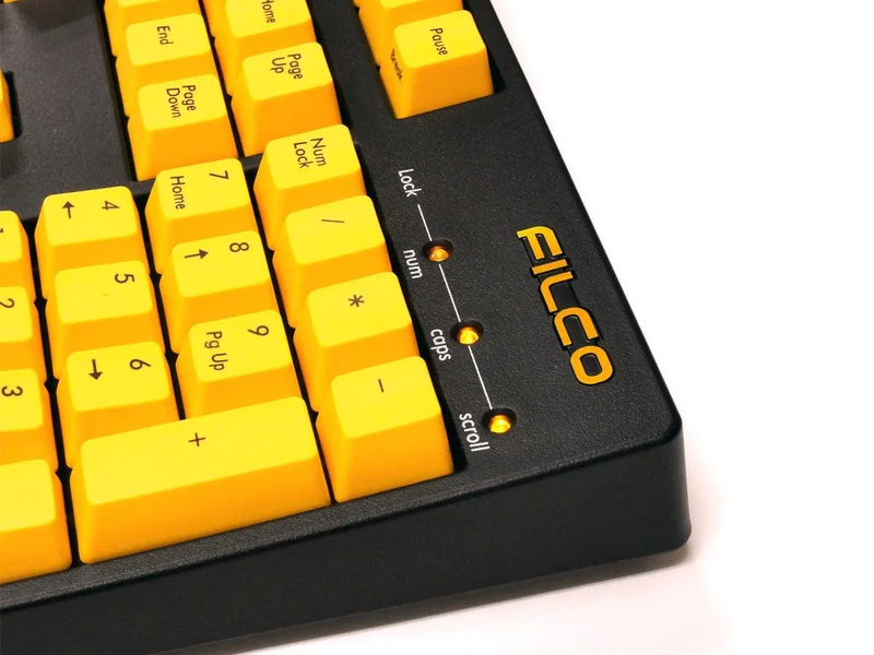 Filco Majestouch 2 Yellow Keycap Fullsize Keyboard (Blue Switch)