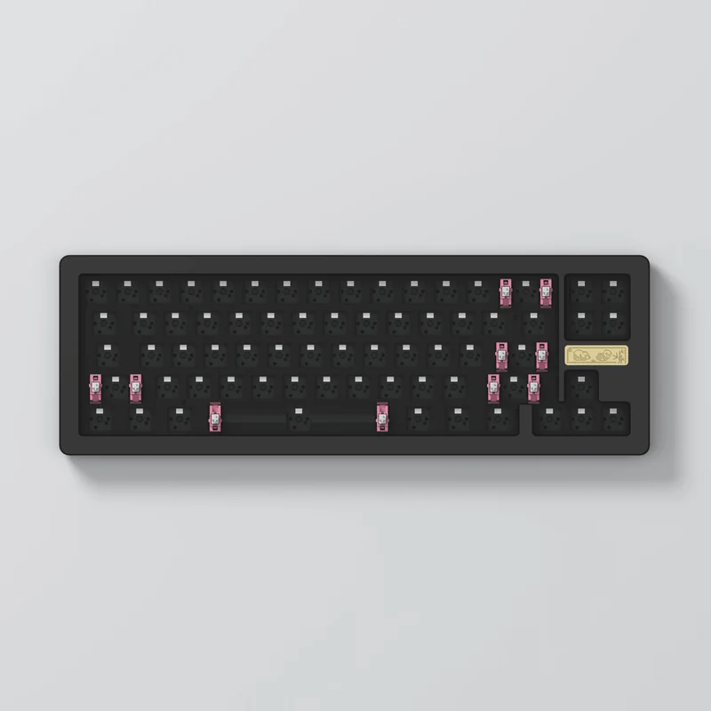 AKKO ACR Pro 68 Barebone Custom Mechanical Keyboard Hot-Swappable DIY Kit Gasket Mount (Black)