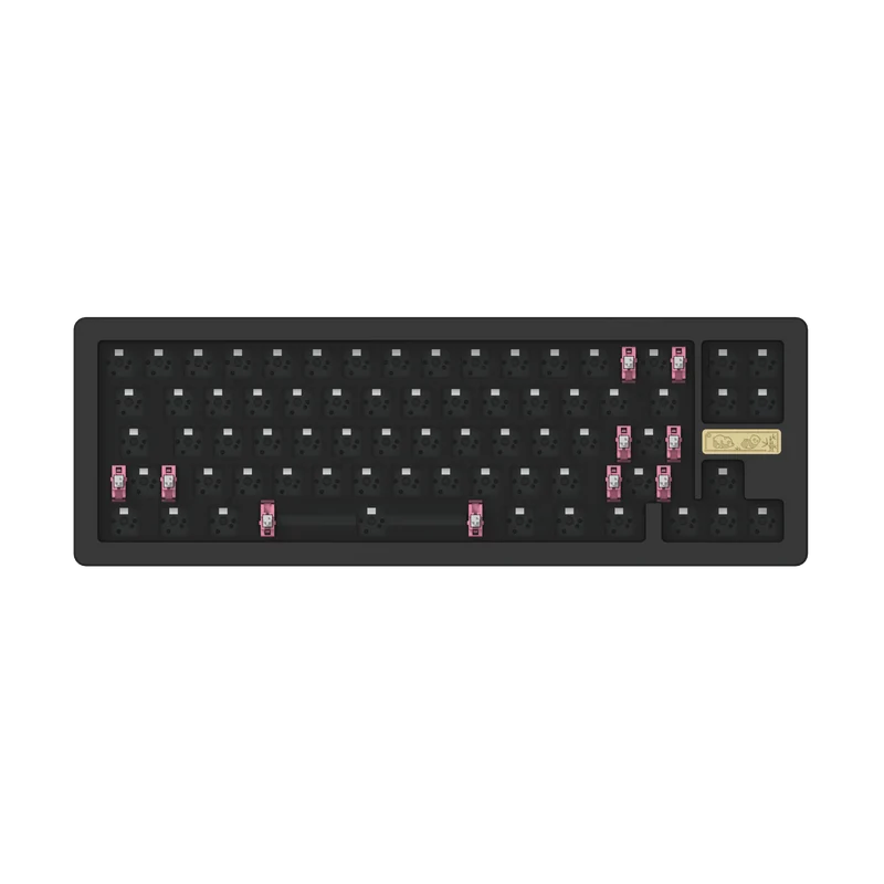 AKKO ACR Pro 68 Barebone Custom Mechanical Keyboard Hot-Swappable DIY Kit Gasket Mount (Black)