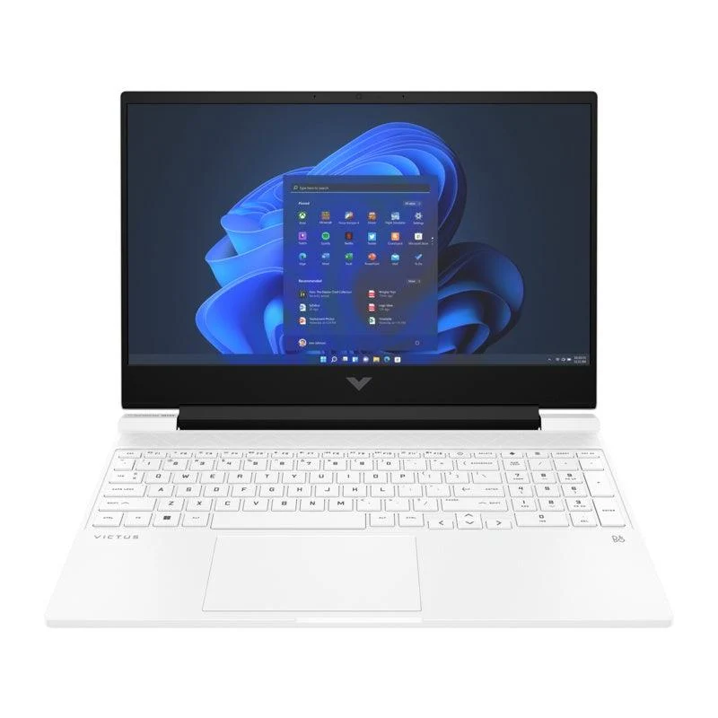 HP Victus 15-FB0091AX IPS Gaming Laptop (Ceramic White) | 15.6" FHD | Ryzen™ 7 5800H | 16 GB DDR4 | 512 GB SSD | RX 6500M | Windows 11 | MS Office Home & Student 2021 | HP Prelude 15.6" Topload Bag