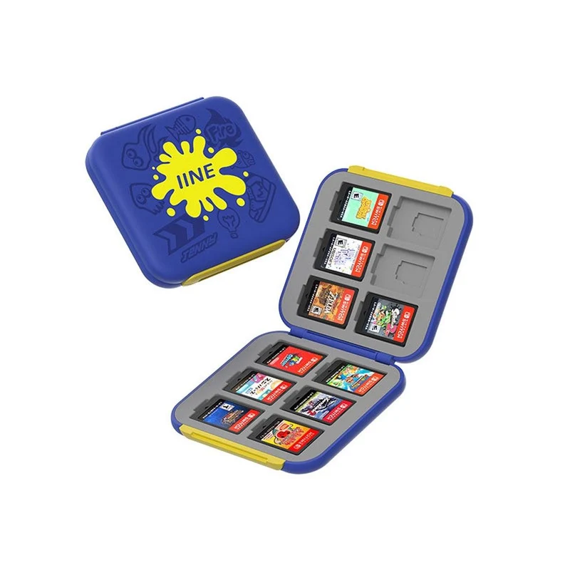 NSW IINE Game Card Case 6+6 Magnetic (Splatoon 3 Blue) (L713)