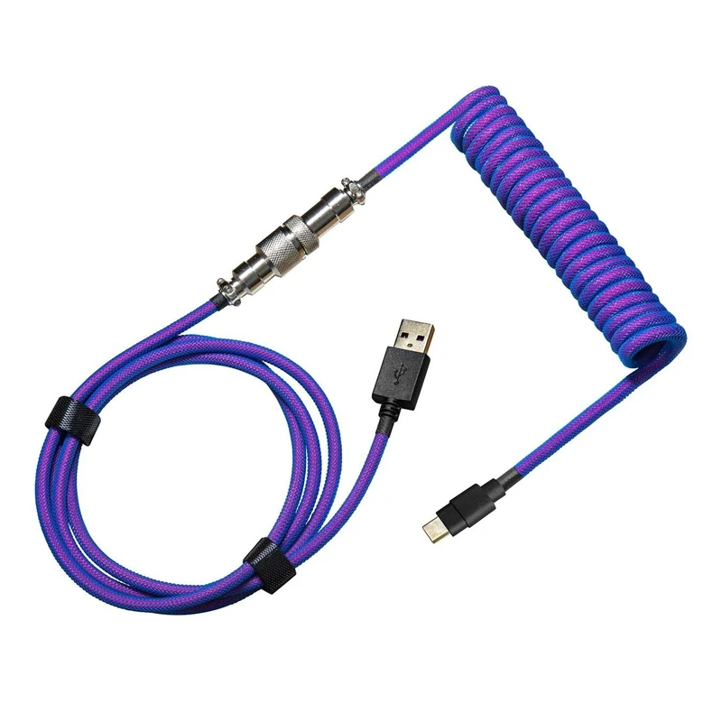 Cooler Master Coiled Keyboard Cable (Thunderstorm Blue-Purple) KB-CLZ1