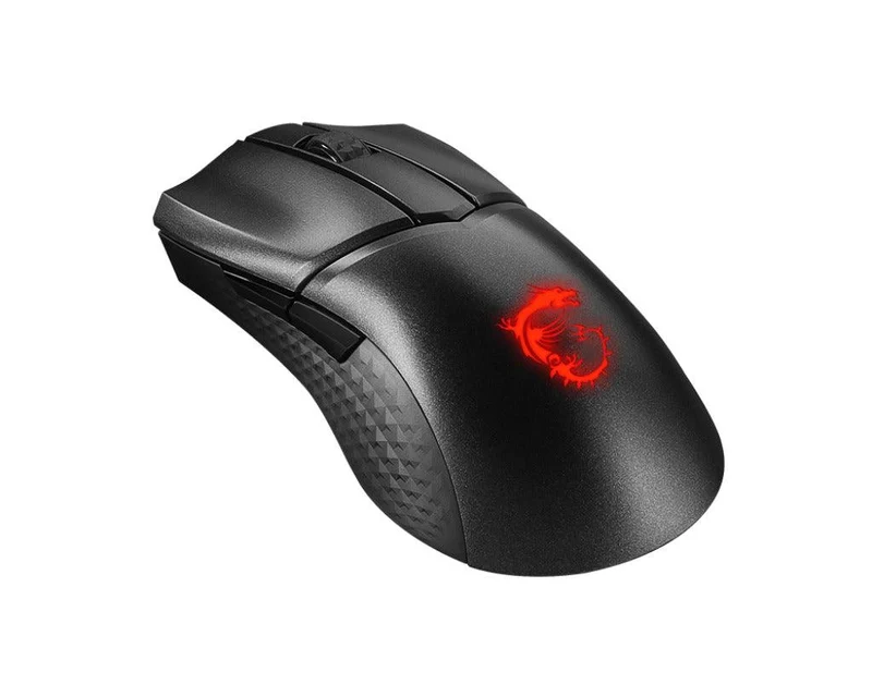 MSI Clutch GM31 RGB Lightweight Wireless Gaming Mouse With Charging Dock (Black)