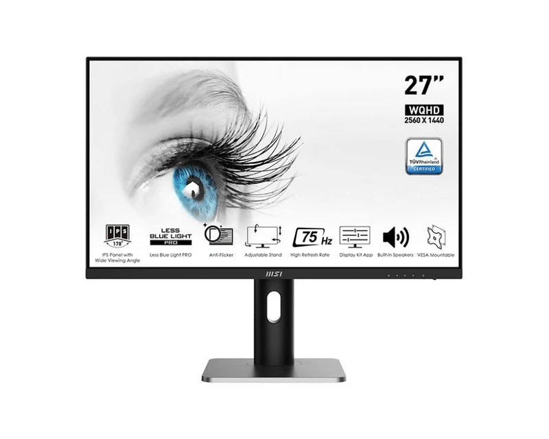 MSI Pro MP273QP 27-INCH WQHD Eye Care Monitor (Black)