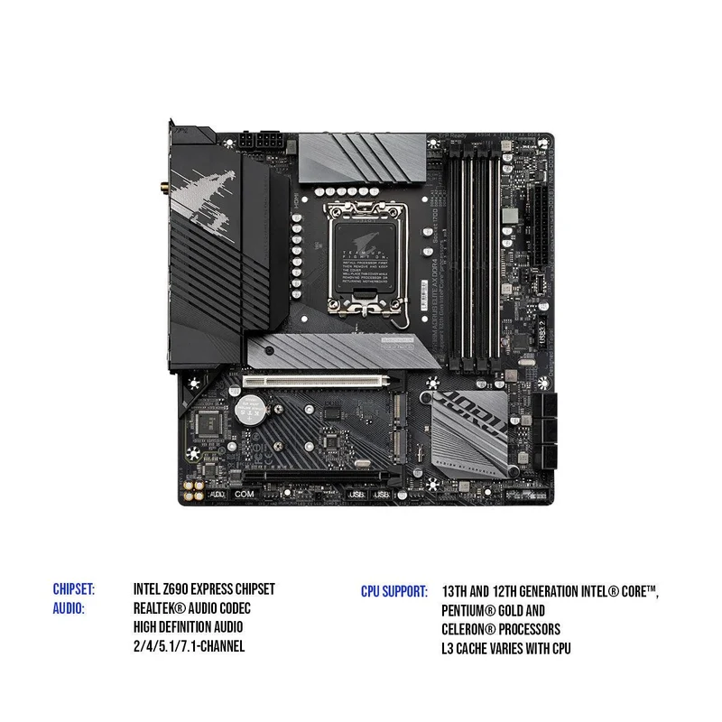 Gigabyte Z690M Aorus Elite AX DDR4 Gaming Motherboard
