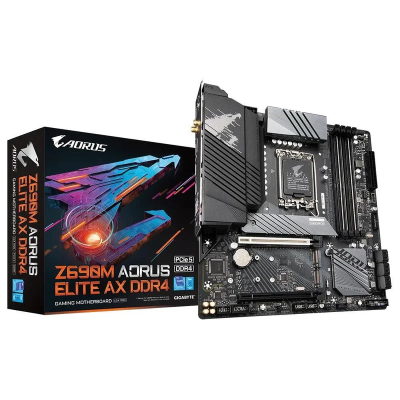 Gigabyte Z690M Aorus Elite AX DDR4 Gaming Motherboard