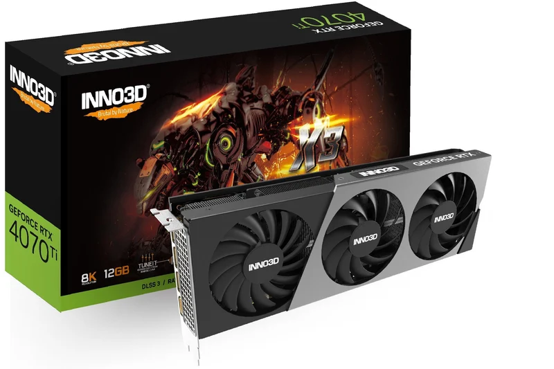 INNO3D GeForce RTX 4070 Ti X3 12GB GDDR6X Graphics Card (N407T3-126X-186148N)
