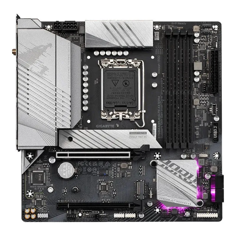 Gigabyte B760M Aorus Elite AX DDR4 Gaming Motherboard