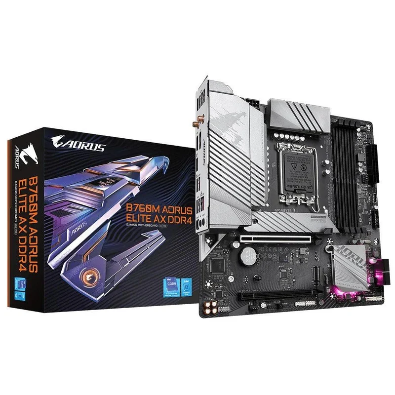 Gigabyte B760M Aorus Elite AX DDR4 Gaming Motherboard