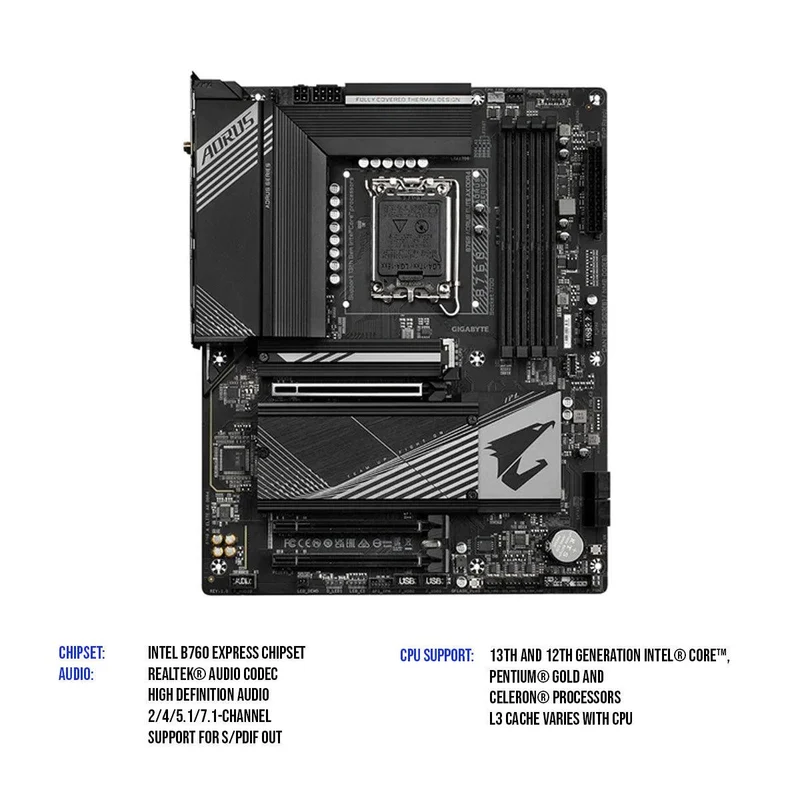 Gigabyte B760 Aorus Elite AX DDR4 Gaming Motherboard