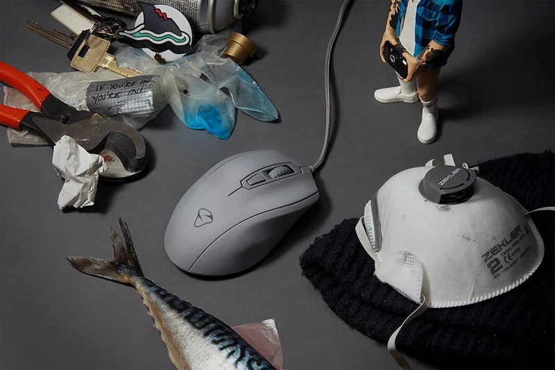 Mionix Castor Shark Fin Optical Gaming Mouse (Gray)