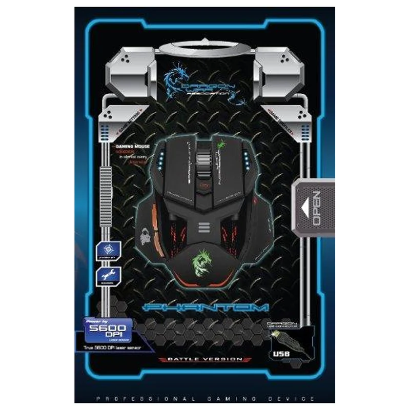 Elephant Dragonwar Phantom Professional Gaming Mouse 5600 DPI (ELE-G4)