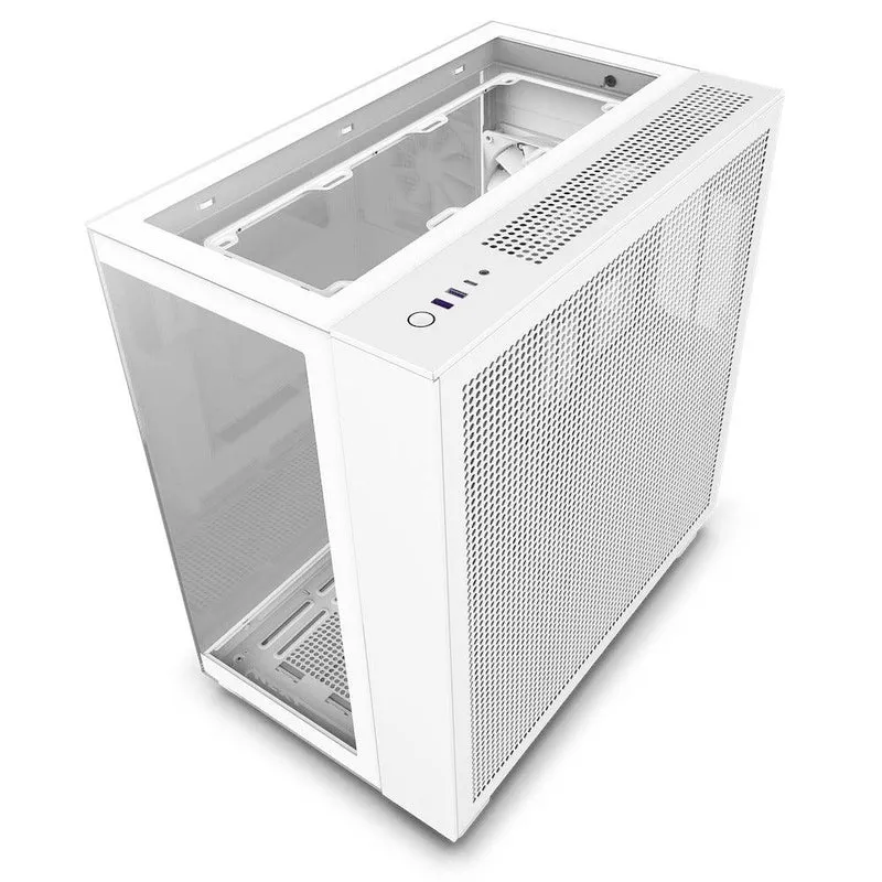 NZXT H9 Elite Premium Dual-Chamber Mid-Tower Airflow Case (Matte White) (CM-H91EW-01)