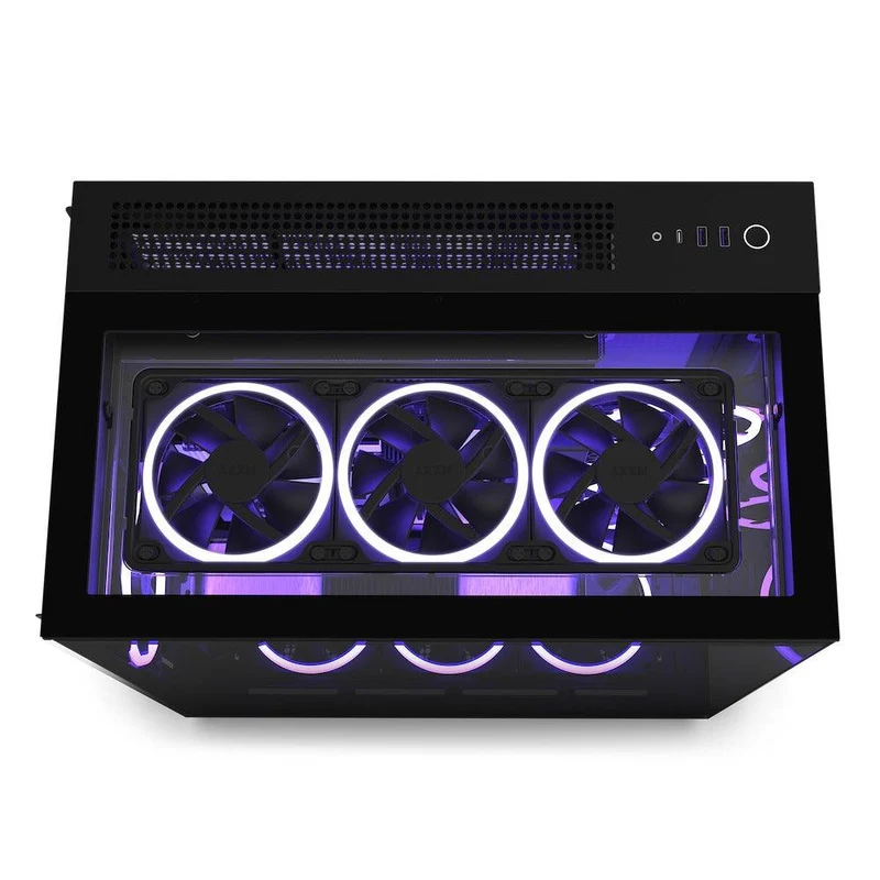 NZXT H9 Elite Premium Dual-Chamber Mid-Tower Airflow Case (Matte Black) (CM-H91EB-01)