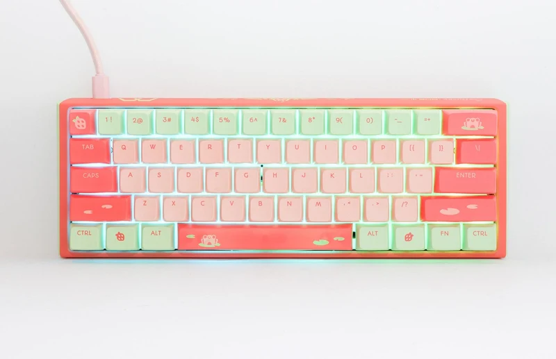 Ducky X MK Strawberry Frog One 3 Mini Hotwap RGB Mechanical Keyboard (Cherry RGB Brown) (DKON2161ST-BUSPHSFTPGC1)
